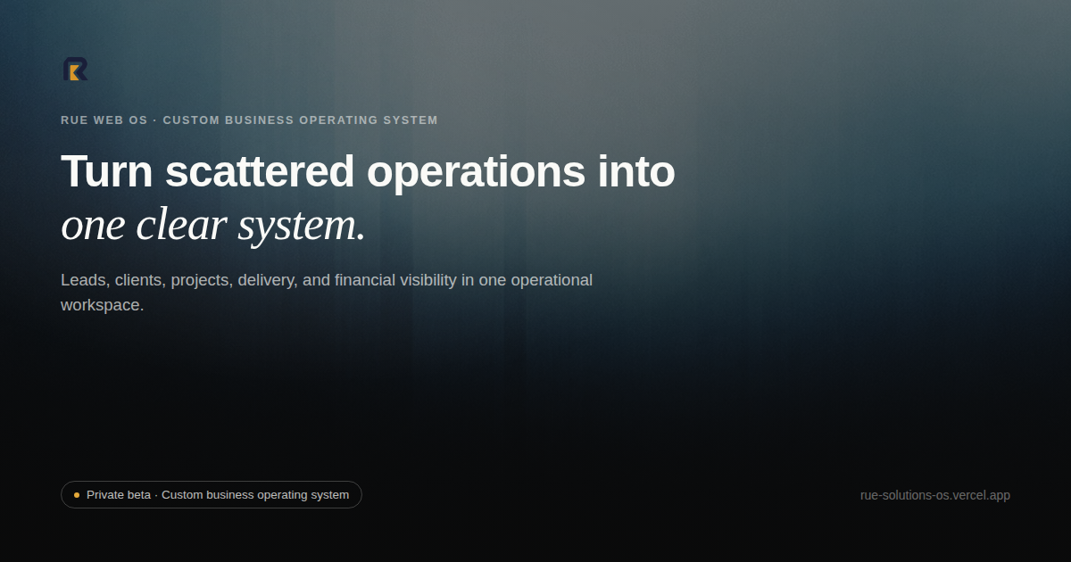 Rue Web OS product preview